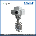 DN65 wafer connection air water electirc actuator butterfly valve